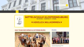Website Screenshot: Sporthauptschule Sprachhauptschule Polytechnische Schule Klosterneuburg Langstögergasse - mslangstöger - Date: 2023-06-22 15:14:11
