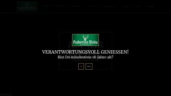 Website Screenshot: Hubertus Bräu - Brauerei und Getränkehandel nahe Mistelbach in Niederösterreich - Date: 2023-06-22 15:12:42
