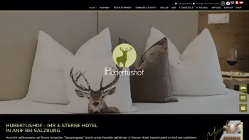 Website Screenshot: Hotel Hubertushof**** - Hubertushof - Ihr 4-Sterne Hotel in Anif bei Salzburg - Date: 2023-06-14 10:40:44