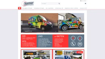 Website Screenshot: HUEMER SCHILDER-WERK Gmbh Vormals Firma Schider Schilder - Huemer Schilderwerk GmbH - Huemer Beschriftungen - Date: 2023-06-22 15:12:42