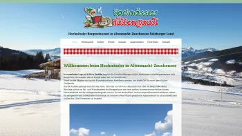 Website Screenshot: Hochnössleralm Landhaus Hallinger - Willkommen beim Hochnössler in Altenmarkt-Zauchensee - huettengaudi-altenmarkts Webseite! - Date: 2023-06-22 15:12:42