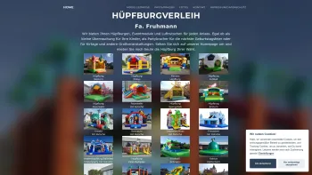 Website Screenshot: Hüpfburgverleih Fa. Fruhmann - Hüpfburgverleih Fa. Fruhmann - Date: 2023-06-15 16:02:34