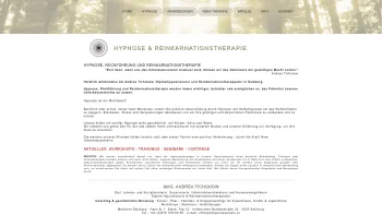 Website Screenshot: Hypnosepraxis Andrea Tichonow Diplom Hypnotiseurin und Reinkarnationstherapeutin - Hypnosepraxis - Mag. Andrea Tichonow - Date: 2023-06-22 15:12:45