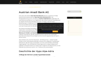 Website Screenshot: HYPO ALPE-ADRIA-BANK AG - Austrian Anadi Bank AG | Geld.at - Date: 2023-06-14 10:37:49
