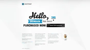 Website Screenshot: I Love Pizza - www.i-love-pizza.at | Hello, this domain has been purchased at Hostpoint - Date: 2023-06-22 15:12:45