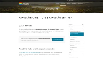 Website Screenshot: Fakultät für Interdisziplinäre Forschung und iff - Fakultäten, Institute & Fakultätszentren – Universität Klagenfurt - Date: 2023-06-22 15:12:48