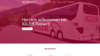 Website Screenshot: Igler Autoreisen Gesellschaft World4You Internet Services GmbH Webhosting Domains Webspace Serverhousing - Igler Reisen | Busreisen - Date: 2023-06-22 15:12:48