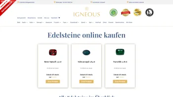 Website Screenshot: REMLYN e.U. - Edelsteine online kaufen | IGNEOUS | Farbedelsteine inkl. Zertifikate - Date: 2023-06-26 10:26:24