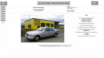 Website Screenshot: "IHR TAXI" Gruber GmbH - Ihr Taxi 24 000 - Date: 2023-06-22 15:12:48