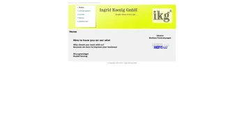 Website Screenshot: Ingrid Koenig GmbH - Ingrid Koenig GmbH - Home - Date: 2023-06-22 15:16:05