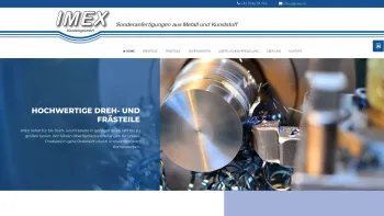 Website Screenshot: IMEX Handelsges.m.b.H - Anfertigung aus Metall & Kunststoff | IMEX | Gerasdorf bei Wien - Date: 2023-06-22 15:21:21