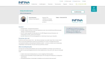 Website Screenshot: Erika Kindermann | Infina Partner - Erika Kindermann - Date: 2023-06-26 10:26:25
