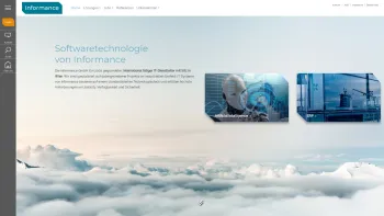 Website Screenshot: Informance GmbH - Spezialist für datengetriebene Projekte im industriellen Umfeld - Date: 2023-06-15 16:02:34