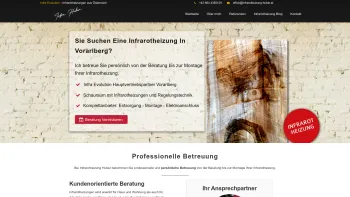 Website Screenshot: Thomas Huber Infrarotheizungen - Infrarotheizung in Vorarlberg | Infra Huber - Infra Evolution Österreich - Date: 2023-06-15 16:02:34