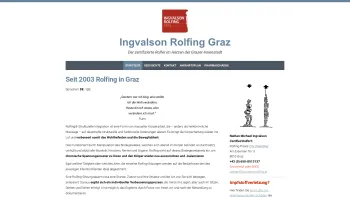 Website Screenshot: Ingvalson Rolfing Graz - 20 Jahre Rolfing in Graz - Date: 2023-06-22 15:12:53