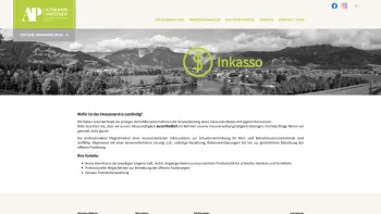 Website Screenshot: Inkasso Service Pinzgau GmbH - Inkasso | Altmann + Partner Immobilientreuhand GmbH - Date: 2023-06-22 15:12:53