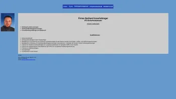 Website Screenshot: Gefahrgutmanagement & Arbeitssicherheit Gerhard Innerlohinger - Sicherheitsberater Gerhard Innerlohinger - Date: 2023-06-14 10:40:52