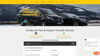 Website Screenshot: TAXI INNSBRUCK ALPS EXPRESS - Airport Taxi Transfer Innsbruck | Book Now - Taxi Alps Express - Date: 2023-07-04 11:49:08