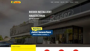 Website Screenshot: Ing. Rieder Installations GmbH - Rieder Installation - Rieder - Date: 2023-06-14 10:40:55
