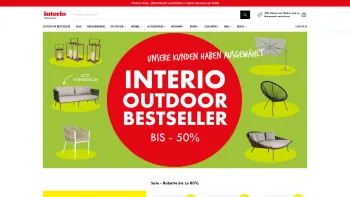 Website Screenshot: Interio magazin 07 Möbel und Einrichtungen Vertriebsgesellschaft mbH - Interio AT - Möbel & Dekoration — interio Onlineshop - Date: 2023-06-22 15:14:25