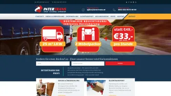 Website Screenshot: Intertrans Umzug Wien - Umzug, Übersiedlung, Internationaler Umzug, Transporte, Entrümpelung - Date: 2023-06-23 12:04:03