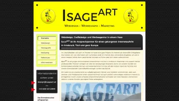 Website Screenshot: ISAGEART e.U. - Webdesign & Werbeagentur Innsbruck Tirol - Homepage & Werbemittel - Date: 2023-06-23 12:04:06