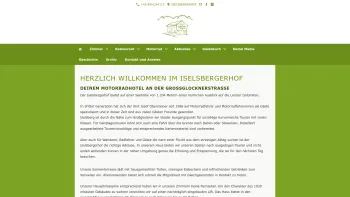 Website Screenshot: Josef Iselsbergerhof - Herzlich Willkommen im Iselsbergerhof - Date: 2023-06-23 12:04:06