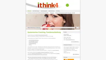 Website Screenshot: ithink4 Institut für Training, Coaching und Superlearning - Institut ithink4 • Coaching, Seminare & Trainings. Wien, Wr. Neustadt. - Date: 2023-06-23 12:04:09