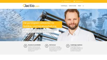 Website Screenshot: Jactio.com Dipl. -Ing. Andreas Janisch Informationsdienste - Lieferanten für Stahlbau und Metallverarbeitung finden - Date: 2023-06-26 10:26:27