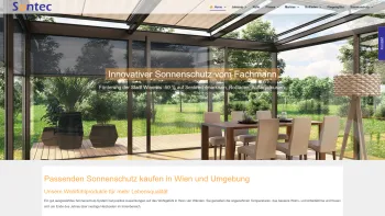 Website Screenshot: Sontec Austria Sonnenschutztechnik Jalousien Rollläden Markisen - jalousie.at | Innovativer Sonnenschutz Wien vom Fachmann - Date: 2023-06-23 12:04:14