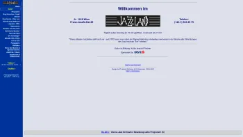 Website Screenshot: JAZZLAND Wien - JAZZLAND Wien - offizielle Homepage - Date: 2023-06-23 12:04:17