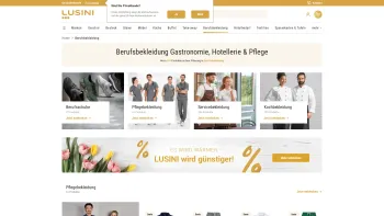 Website Screenshot: Jobeline Erwin Müller GmbH & Co. KG - Berufsbekleidung für Koch, Küche & Service in der Gastronomie | LUSINI - Date: 2023-06-23 12:04:20