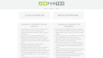 Website Screenshot: Jobfortec GmbH - Jobs für technisches Personal - Date: 2023-06-26 10:26:27