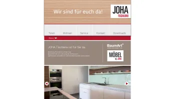 Website Screenshot: Joha-Türen - Joha Tischlerei - Türen, Wohnen, Wohnraumdesign, Möbel nach Maß - Date: 2023-06-23 12:04:20