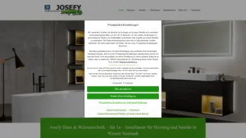 Website Screenshot: Josefy GmbH - Josefy Haus und Wärmetechnik - Ihr 1A Installateur in Wr. Neustadt - Date: 2023-06-23 12:04:22
