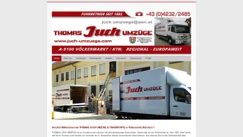 Website Screenshot: Thomas juch-umzuege.com - Übersiedlung, Umzug Kärnten - Übersiedlungen Österreich - Umzüge Juch - Date: 2023-06-23 12:04:22