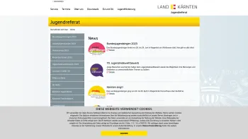 Website Screenshot: Kärntner Landesregierung Amt der Kärnter Landesregierung Landesjugendreferat - Jugendreferat Kärnten - Date: 2023-06-15 16:02:34