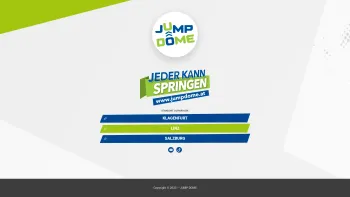 Website Screenshot: JUMP DOME One GmbH - JUMP DOME - die größten Indoor Trampolin Parks in Österreich - Date: 2023-06-23 12:04:22