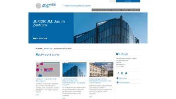 Website Screenshot: Rechtswissenschaftliche Fakultät Universität Wien - Rechtswissenschaftliche Fakultät - Date: 2023-06-15 16:02:34