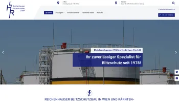Website Screenshot: Reichenhauser Blitzschutzbau GmbH - Blitzschutz in Wien, Ostösterreich und Kärnten - Reichenhauser Blitzschutzbau GmbH - Date: 2023-06-23 12:04:28
