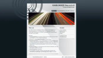 Website Screenshot: bei kaiTrans Kaiblinger - Über uns | KAIBLINGER Ges.m.b.H - Date: 2023-06-23 12:04:31