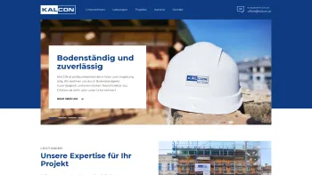 Website Screenshot: KALCON BAU GmbH - KALCON Bau - Date: 2023-06-23 12:04:31