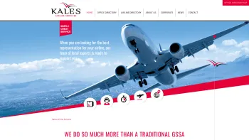 Website Screenshot: Kales Airline Services - GSSA - Kales Airline Services - Date: 2023-06-14 10:41:04