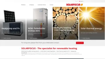 Website Screenshot: Kalkgruber Solar- und Umwelttechnik GmbH - SOLARFOCUS Biomass boilers for pellet, wood log and wood chip - Date: 2023-06-14 10:37:29