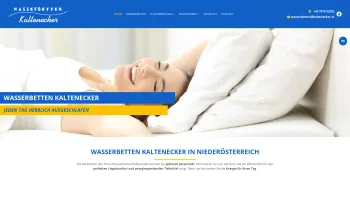 Website Screenshot: Doris und Hans Kaltenecker - Wasserbetten vom Profi aus Niederösterreich | Wasserbetten Kaltenecker - Date: 2023-06-23 12:04:31