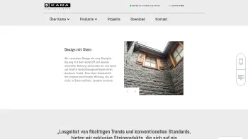 Website Screenshot: Kama Handels GmbH - Home | Kama Naturstein | Kolsass in Tirol - Date: 2023-06-23 12:04:31