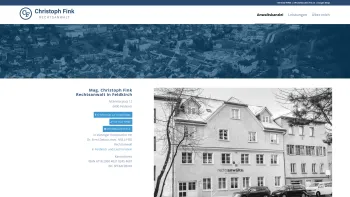 Website Screenshot: Mag. Christoph Fink | Rechtsanwalt in Feldkirch - Mag. Christoph Fink | Rechtsanwalt in Feldkirch - Date: 2023-06-26 10:26:30