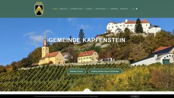 Website Screenshot: Gemeindeamt Kapfenstein - Gemeinde Kapfenstein in der Südoststeiermark - Infos für Gemeindebürger - Date: 2023-06-23 12:04:34