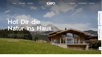 Website Screenshot: KAPO Möbelwerkstätten GmbH - KAPO - Fenster und Türen aus Holz und Holz-Alu seit 1927 - Date: 2023-06-23 12:04:34