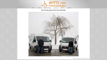 Website Screenshot: Karl Zottl Mobilitätshilfen für Rollstuhlfahrer - Karl Zottl - Mobilitätshilfen - Date: 2023-06-23 12:04:37